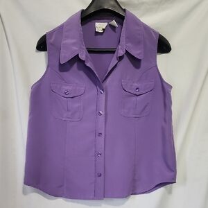 Bentley Purple Sleeveless Women's Top